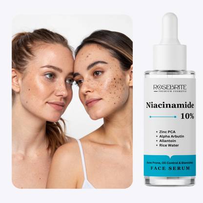 RoseBrite Face Serum for Visible Pore Reduction – Refines Texture, Reduces Oil & Unclogs Pores for a Clearer, More Balanced Complexion