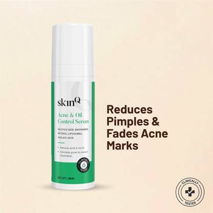 SkinQ Acne & Oil Control Serum with Niacinamide, Salicyclic Acid & Retinol Liposomes
