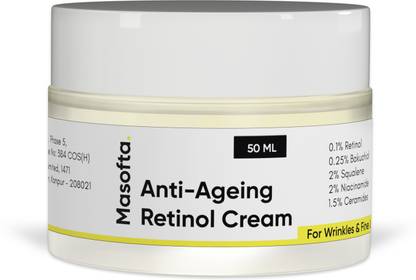 Masofta Anti Ageing Retinol Night Cream for Wrinkles, & Fine Lines | Beginner Friendly