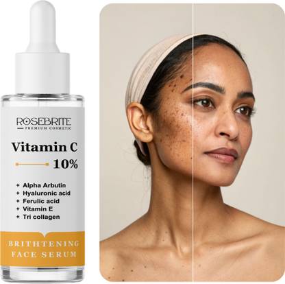 RoseBrite Even Skin Tone Face Serum – Controls Excess Melanin Production and Fades Spots, Sun Damage & Acne Pigmentation