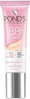 POND's BB+ Cream, Instant Spot Coverage + Light Make-up Glow Pack of 1