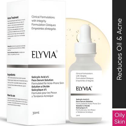 Elyvia Salicylic Acid 2% Face Serum for Pigmentation, Acne Marks & Dark Spots Removal