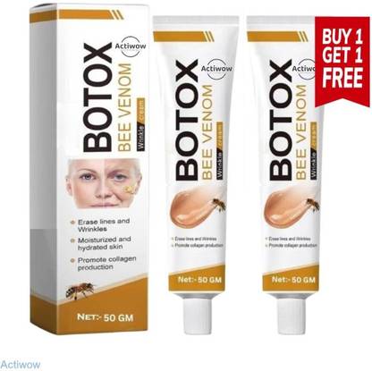 ACTIWOW Bee Venom Botox Cream: Non-Invasive Skin Renewal 1 Tube Free