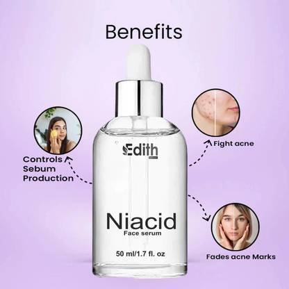 EDITH NATURALS Niacid Serum Fill in Pitted Scars and Dark Acne Men & Women