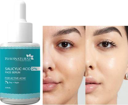 7days natural 2% Salicylic Acid Serum for Acne, Blackheads & Whiteheads Dark spot| Blemishes