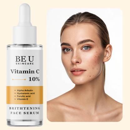 Be U Antioxidant-Powered Face Serum – Vitamin C, Arbutin & HA Improve Skin Texture & Provide All-Day UV & Stress Shield