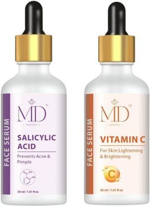 MD COSMETIC Vitamin C Serum (30ML), Salicylic Acid Serum (30ML)