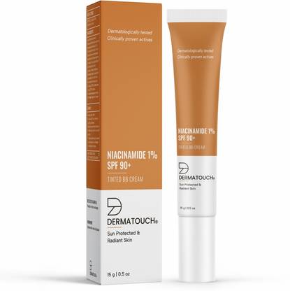 Dermatouch Niacinamide 1% SPF 90+ PA+++ Tinted BB Cream | For Sun Protected & Radiant Skin