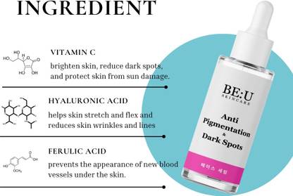 Be U Dark Spot Removal Face Serum – Anti-Pigmentation, Skin Repair & Tone-Perfecting Skincare Solution