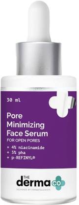 The Derma Co Pore Minimizing Face Serum with 4% Niacinamide, 5% PHA and p-REFINYL