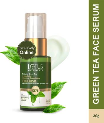 Lotus Botanicals Natural Green Tea HydraDetox Moisture-Replenishing Face Serum|Tightens Pores