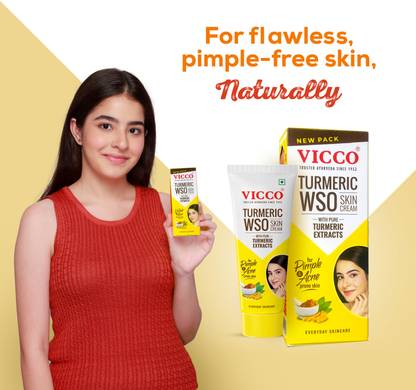 VICCO Turmeric WSO Cream: Ayurvedic Skin Care for Dark Spots, Hyperpigmentation & Blemishes | Natural Skin Lightening for Clear, Healthy Skin