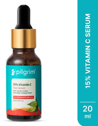 Pilgrim 15% Vitamin C Face Serum for Oily Skin|Men & Women|Skin Brightening
