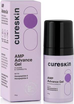 cureskin AMP Advance Gel Anti Acne Peptide | Serum for Acne and Dark Spots | Acne Spot Corrector with visible result in 72 hours