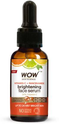 WOW SKIN SCIENCE Vitamin C Serum - Skin Clearing Serum - Brightening, Anti-Aging Skin Repair, Supercharged Face Serum, Dark Circle, Fine Line & Sun Damage Corrector, Genuine 20% - 15ml