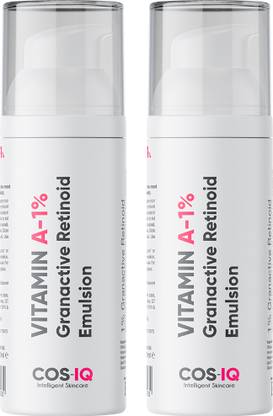 Cos-IQ Vitamin A-1% Granactive Retinoid Emulsion Anti Ageing,Wrinkles & Acne Pack of 2