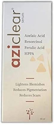 aziclear Serum | Azelaic Acid, Vitamin C & Ferulic Acid | Reduces Pigmentation, Scars & Signs of Aging | 30ml