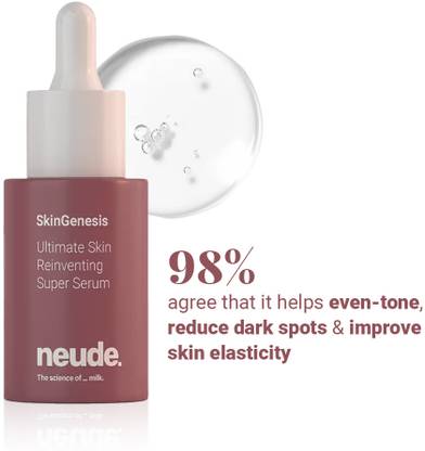 Neude Skin All-in-One Face Serum-SkinGenesis-Niacinamide,Lactic Acid,Hyaluronic Acid