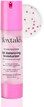 Foxtale Oil Balancing Moisturizer,50 ml |8+ hours of oil control & pearlescent glow