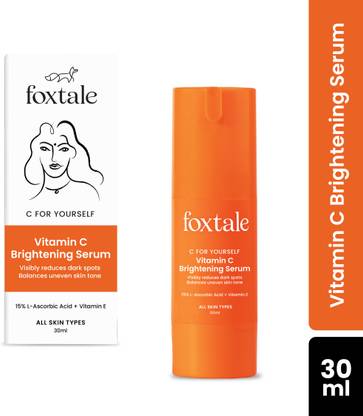 Foxtale 15% Vitamin C Face Serum With L-Ascorbic Acid & Vit E For Glowing Bright Skin