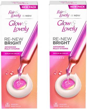 Fair & Lovely Renew Bright New Multivitamin cream 25g Pack of 2