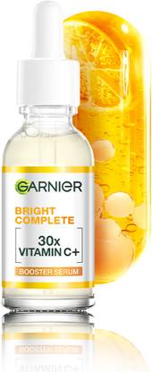GARNIER Vitamin C + Face Serum for Skin Brightening with 2% Niacinamide & 0.5% BHA