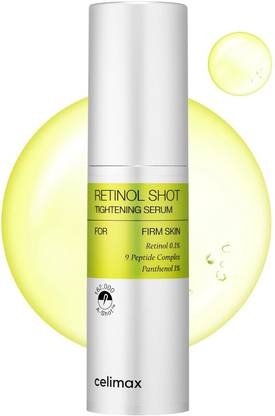 Celimax The Vita-A Retinol Shot Tightening Serum with Peptides & Panthenol for Firming & Anti-Aging, 0.1% Pure Retinol