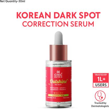 Chicnutrix Outshine - Korean Niacinamide Serum - Brighter Dull Skin & Reduce Dark Spots