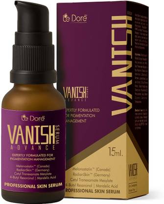 Le Dore Vanish Advanced Pigmentation Serum | With Melanostatin, 4-Butyl Resorcinol & Azelaic Acid | Reduces Pigmentation, Melasma, Dark Spots & Acne Scars