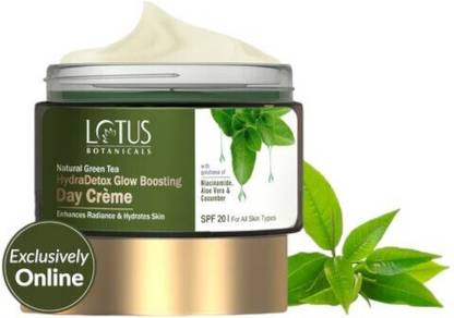 Lotus Botanicals Natural Green Tea HydraDetox Glow Boosting Day Creme SPF 20