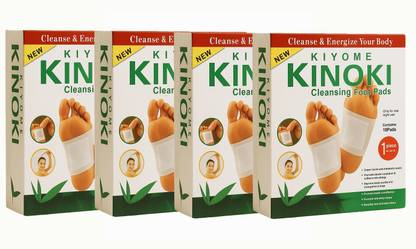 KIYOME KINOKI CLEANSING DETOX FOOT PADS -Simple and Easy to use[PACK OF FOUR]