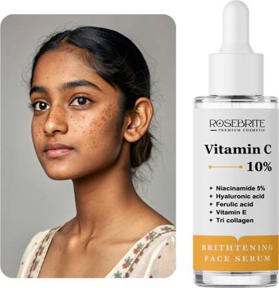 RoseBrite Vitamin C Face Serum – Smooths Tone, Clears Pigmentation & Energizes Dull, Lifeless Skin Daily