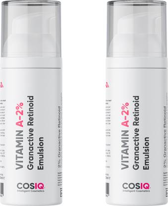 Cos-IQ Vitamin A-2% Granactive Retinoid Emulsion Anti Ageing,Wrinkles & Acne Pack of 2