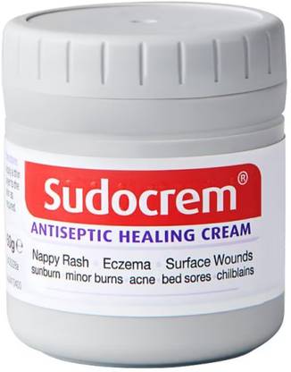 SUDOCREM Antiseptic Healing Cream, UK-Made Cream for Nappy Rash, Eczema, Acne, and Minor Burns