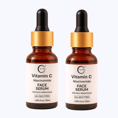 slukrl Vitamin C Face Serum with Niacinamide for Women