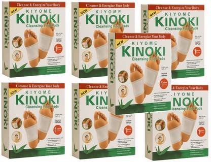 KIYOME KINOKI Cleansing Foot Pads Toxins Relief Improve Circulation[PACK OF7]