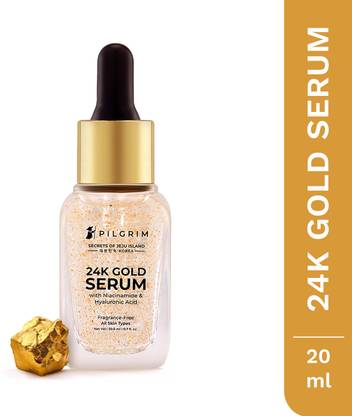 Pilgrim 24K Gold Serum with Niacinamide & Hyaluronic Acid, Anti Aging & Skin Brightening