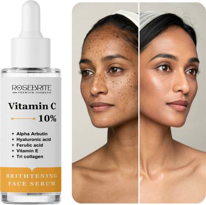 RoseBrite Face Serum for Clearer Skin – Reduces Melanin, Fades Acne Scars, Sun Spots, and Uneven Patches for Brighter Skin