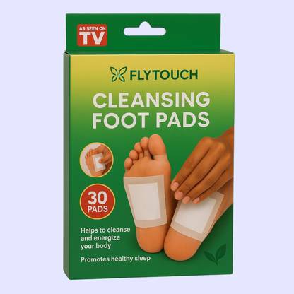 FlyTouch Herbal Foot Ease Pads Pack of 30 for Sleep Support, Stress Relief & Body Balance