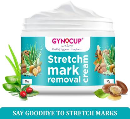 Gynocup Stretch Mark Removal Cream | Enriched with Shea Butter & Aloe Vera | Nourishes & Repairs Skin