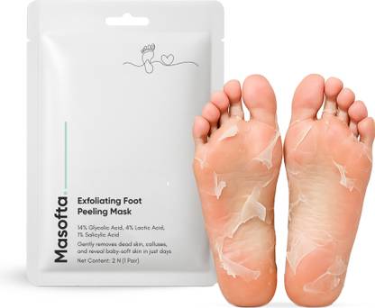 Masofta Exfoliating Foot Peeling Mask for Dead Skin Removal, Peeling Socks, Spa Pedicure at Home