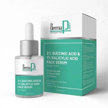 DRDermapi 1% Salicylic acid & 2% Succinic Acid Face Serum For Treats Acne