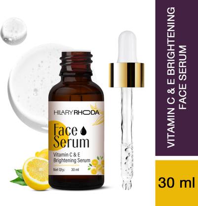 Hilary Rhoda Vitamin C & E Brightening Face Serum for Glowing Skin | Non-Irritating Formula