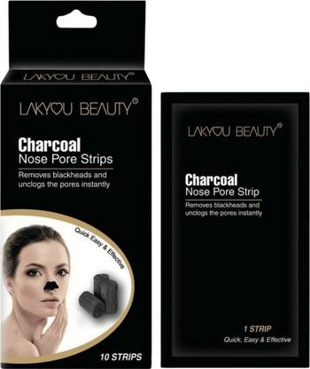 Lakyou Beauty Charcoal Nose pore Strips (Removes blackheads and unclogs the pores instantly