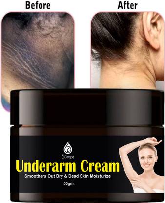 6Drops Dark Underarm Whitening Cream - Moisturizing, Hydrating, Whitening, Brightening 50gm.