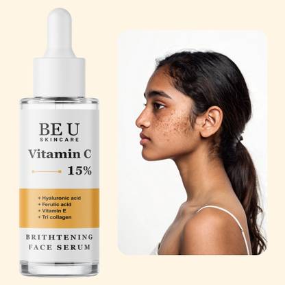 Be U Ferulic Acid and Vitamin C Face Serum for Dull & Textured Skin – Hydrates, Smooths & Softens with Every Use
