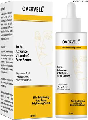 overvell Light Complete Vitamin C Booster Serum Days to Spotless Bright Skin Texture Formula & Non-Oily Face