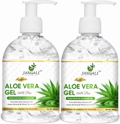 Pure Jangali Organics 100% Pure Aloe Vera Gel for glowing Face, Skin & Hair