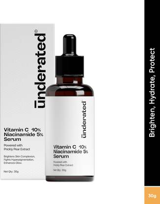 UNDERATED 10% Vitamic C, 5% Niacinamid Serum Powered with Prickly Pear Extract