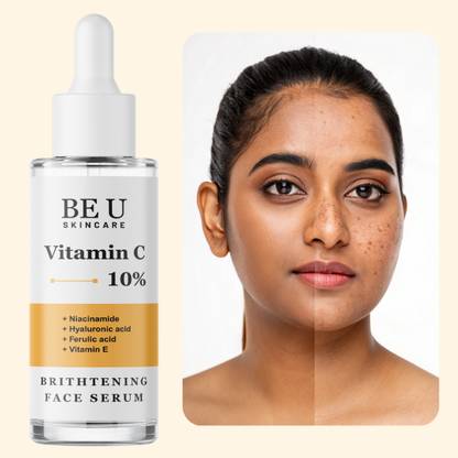 Be U Rejuvenating Face Serum – Vitamin C, Niacinamide, Ferulic Acid & Hyaluronic Acid for Bright, Firm Skin